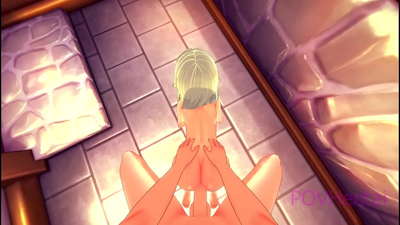 (Trap) Elvish Déngschtmeedchen hëlleft Iech Äert Gesiicht ze wäschen.